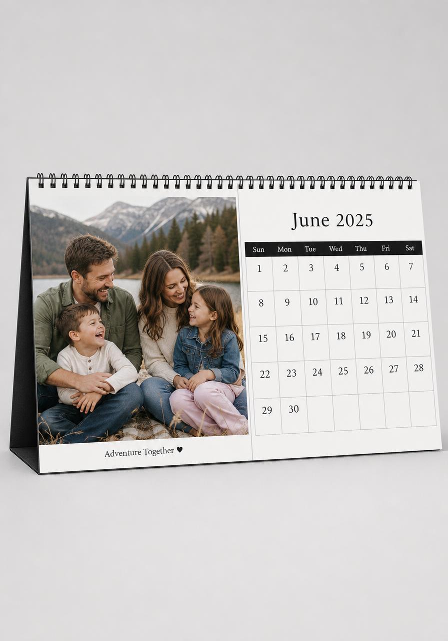 Desk photo calendar