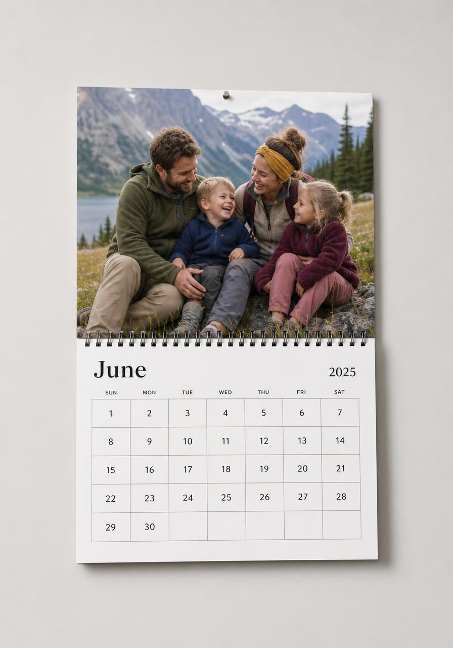 Easel photo calendar